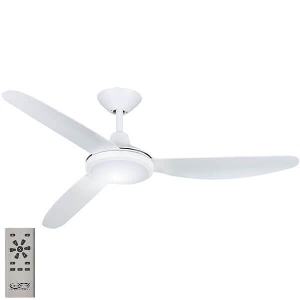 Polar Ceiling Fan Dc Motor 48 With Led Remote White