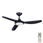 Hunter Pacific Polar V2 DC Ceiling Fan with LED Light - 56" (Matte Black)