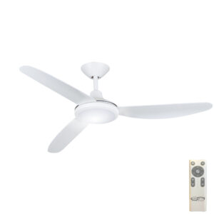 Hunter Pacific Polar V2 DC Ceiling Fan with LED Light - 56" (White)