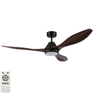 Nevis LED Ceiling Fan Black With Aged Elm Blades Nevis LED Ceiling Fan Black With Aged Elm Blades
