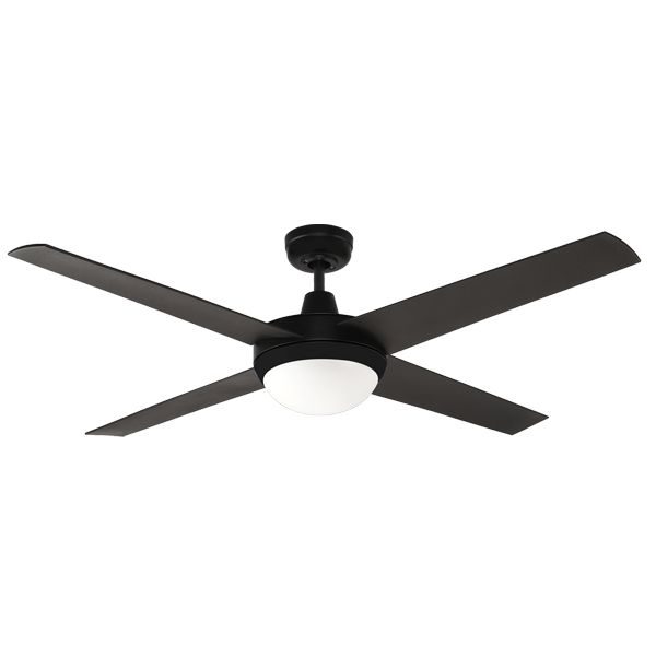 Urban 2 Indoor Outdoor Ceiling Fan With Light 52 Matte Black