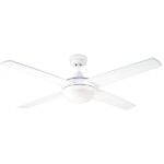 Urban 2 Indoor/Outdoor Ceiling Fan With Light 48″ (White)
