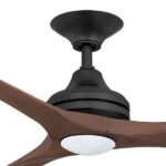 Spitfire V2 Ceiling Fan 60″ with LED light (Black with Walnut Plastic Blades) - Image 2