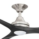 Spitfire V2 Ceiling Fan 60″ with LED light (Brushed Nickel with Black Plastic Blades) - Image 2