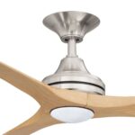 Spitfire V2 Ceiling Fan 60″ with LED light (Brushed Nickel with Natural Plastic Blades) - Image 2