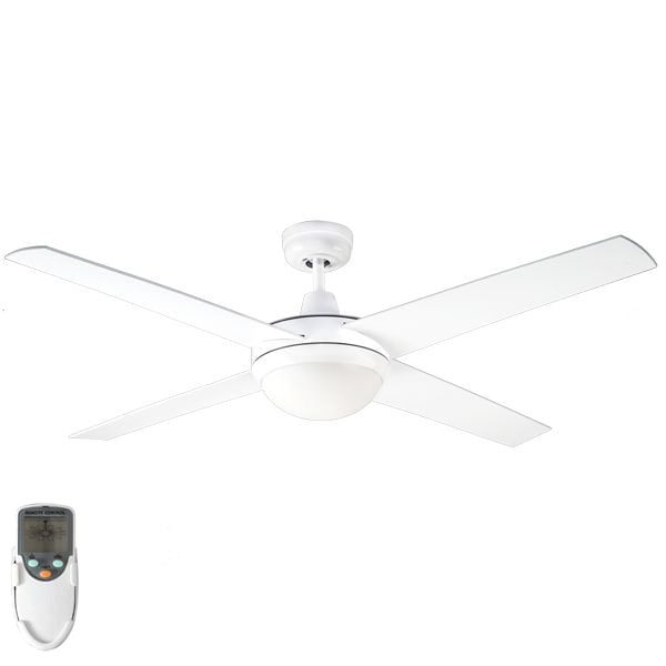 Urban 2 Indoor Outdoor Ceiling Fan With Light And Remote 52 White