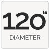 120 inch overall diameter