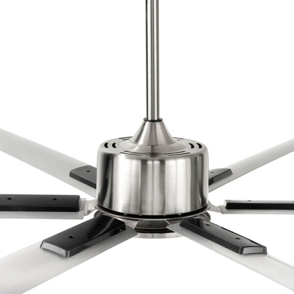 Hercules Max Ceiling Fan: DC Motor 120″ with Remote (Satin Nickel) - Image 2