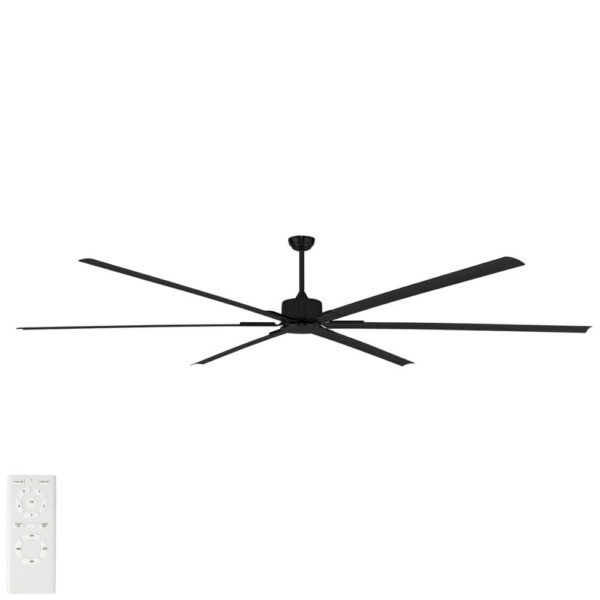 Hercules Max Ceiling Fan: DC Motor 120″ with Remote (Black) - Image 1