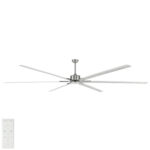 Hercules Max Ceiling Fan: DC Motor 120″ with Remote (Satin Nickel)