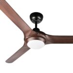 Ventair Spyda Ceiling Fan with Dimmable CCT LED Light 62″ (Matte Black with Walnut) - Image 2