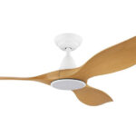 Noosa DC CCT LED Ceiling Fan - White with Bamboo Blades 52" - Image 2