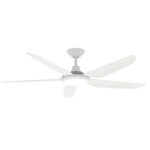 Airborne Storm DC Fan With CCT LED light 52″ & Remote (White)
