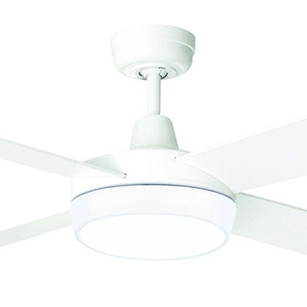 Tempest Supreme Ceiling Fan With Cct Led Light 52 Timber Blades White