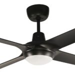 Ventair Spyda 4 Blade Ceiling Fan with Dimmable CCT LED Light 50″ (Matte Black ) - Image 2