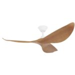Cabarita DC Ceiling Fan with Remote-White with Bamboo Blades 50" - Image 3