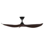 Cabarita DC Ceiling Fan with Remote-Black with Koa blades 50"