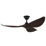 Cabarita DC Ceiling Fan with Remote-Black with Koa blades 50" - Image 3