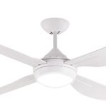 Mercator Major Ceiling Fan with CCT LED Light- White 48" - Image 2