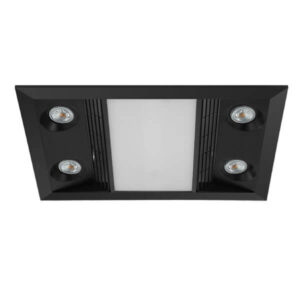 Inferno exhaust fan with heat and light black Inferno exhaust fan with heat and light black