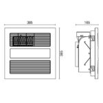 Solace 4 in 1 Exhaust Fan with LED Light (White) - Image 3