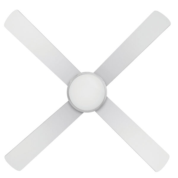 Brilliant Tempest AC Ceiling Fan with CCT LED Light - 52" (Brushed Aluminium with Timber Blades) - Image 3