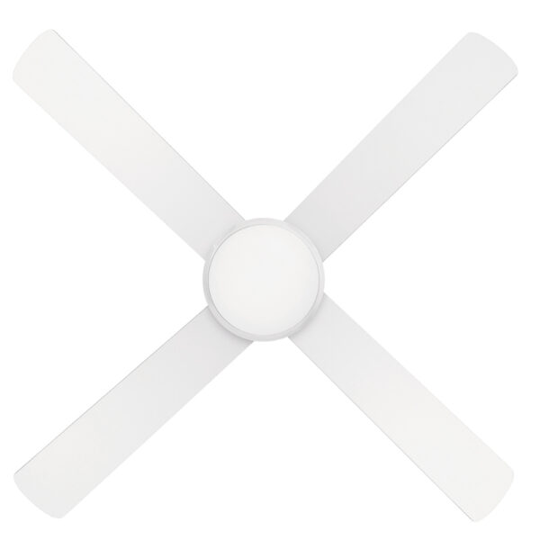 Brilliant Tempest AC Ceiling Fan with CCT LED Light - 52" (White with Timber Blades) - Image 3