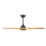 Claro Sleeper DC Ceiling Fan - 48" (Black with Teak Blades) - Image 3
