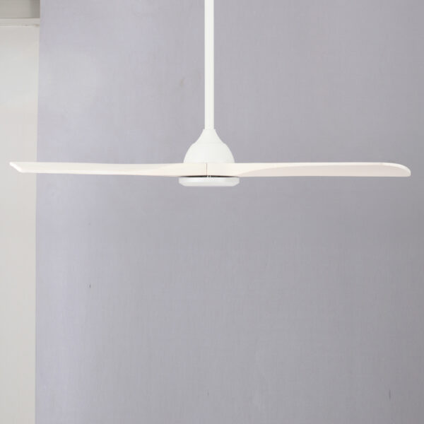 sleeper-no-light-side-view Claro Sleeper DC Ceiling Fan - 56" (White) - Image 3