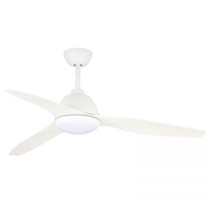 Fanco Breeze Outdoor Ceiling Fan with CCT LED light - White 52"