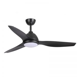 Breeze Outdoor Ceiling Fan with CCT LED light - Black 52"