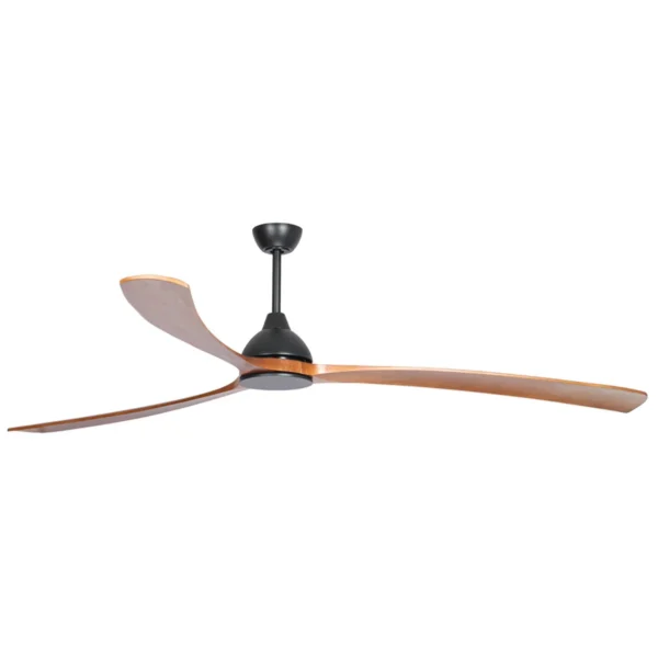 fanco-sanctuary-92-dc-ceiling-fan-black-with-teak-solid-timber-blades Fanco Sanctuary DC Ceiling Fan with Remote - 92" (Black with Teak Blades) - Image 1