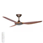 Three Sixty Delta DC Ceiling Fan - 56" (Oil Rubbed Bronze with Koa Blades)
