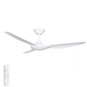 Three Sixty Delta DC Ceiling Fan - 56" (White)
