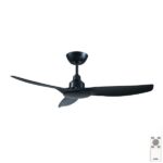 Ventair Skyfan DC Ceiling Fan with Remote - 48″ (Black)