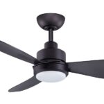 Trinity DC Motor Ceiling Fan with CCT LED Light 48″ (Black) - Image 2