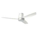 Profile dc ceiling fan with led light