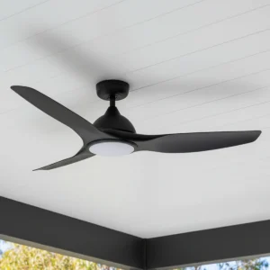 fanco-horizon-dc-52-inch-ceiling-fan-black-with-led-light-outdoor-close-up-insitu