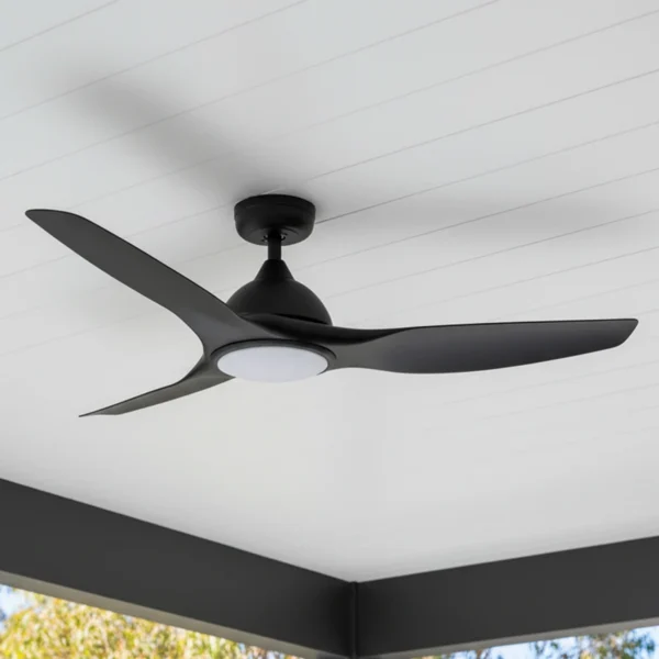 fanco-horizon-dc-52-inch-ceiling-fan-black-with-led-light-outdoor-close-up-insitu
