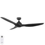 Horizon DC Smart Ceiling Fan with Remote 64″ (Black)
