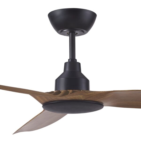 Ventair Skyfan DC Ceiling Fan with Remote - 60″ (Black and Teak) - Image 2