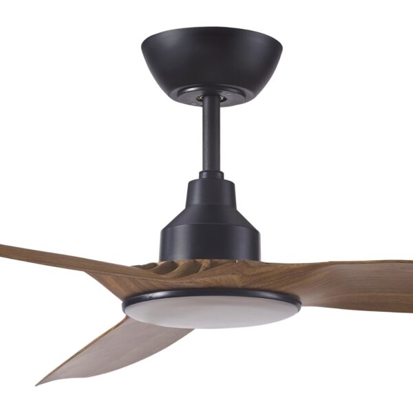 Ventair Skyfan DC Ceiling Fan with CCT LED Light & Remote - 60″ (Black and Teak) - Image 2