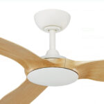 Three Sixty Flume Ceiling Fan 60″ (White with Natural) - Image 2