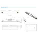 Dimensions linear slot vent grille