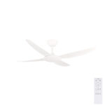 Brilliant Amari ABS 4 Blade DC Ceiling Fan with Remote 52" (White)