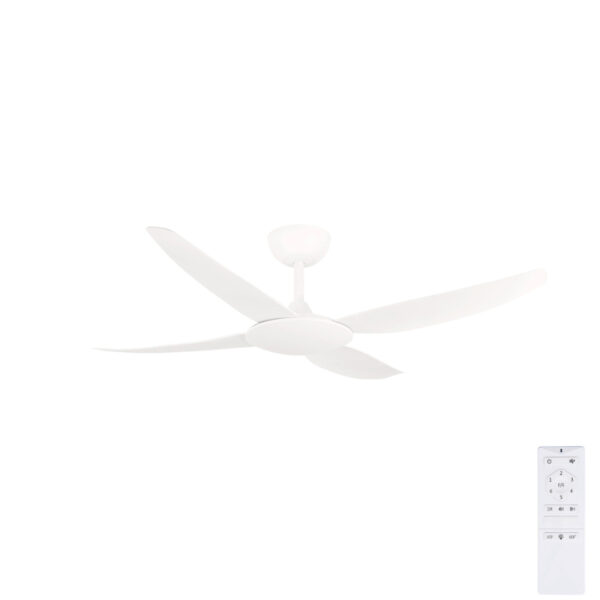 amari-brilliant-dc-ceiling-fan-with-remote-white-52 Brilliant Amari ABS 4 Blade DC Ceiling Fan with Remote 52" (White) - Image 1