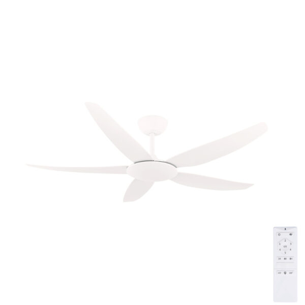 amari-brilliant-dc-ceiling-fan-with-remote-white-56 Brilliant Amari ABS 5 Blade DC Ceiling Fan with Remote 56" (White) - Image 1