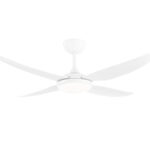 Brilliant Amari ABS 4 Blade DC Ceiling Fan 52" with CCT LED Light (White) - Image 2