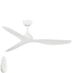 Eco Style DC Ceiling Fan 52″ with Remote (White)
