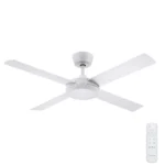 Fanco Eco Silent Pro DC Ceiling Fan with LED Light - 52″ (White)